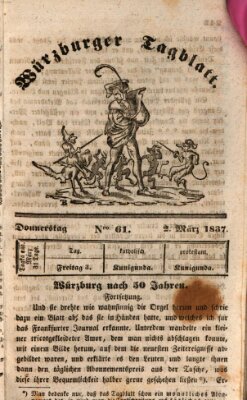 Würzburger Tagblatt Donnerstag 2. März 1837