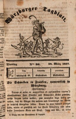 Würzburger Tagblatt Dienstag 28. März 1837