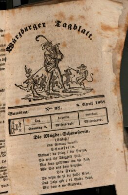 Würzburger Tagblatt Samstag 8. April 1837