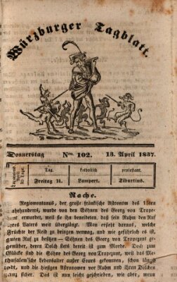 Würzburger Tagblatt Donnerstag 13. April 1837