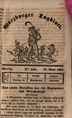 Würzburger Tagblatt Montag 17. April 1837