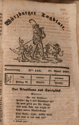 Würzburger Tagblatt Donnerstag 27. April 1837