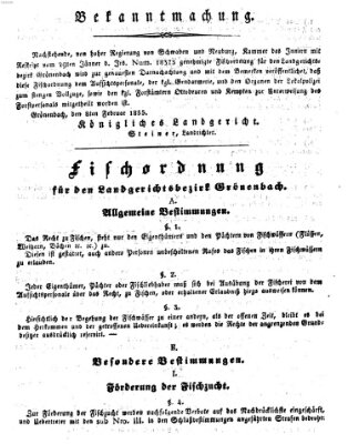 Grönenbacher Wochenblatt Donnerstag 8. Februar 1855