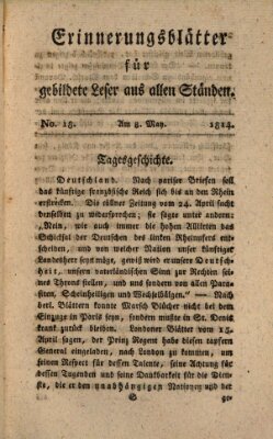 Erinnerungs-Blätter für gebildete Leser aus allen Ständen Sonntag 8. Mai 1814