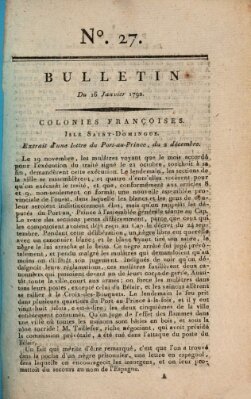 Bulletin Montag 16. Januar 1792