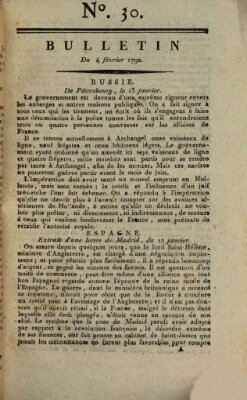 Bulletin Samstag 4. Februar 1792