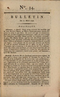 Bulletin Sonntag 11. März 1792