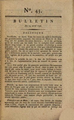 Bulletin Samstag 14. April 1792