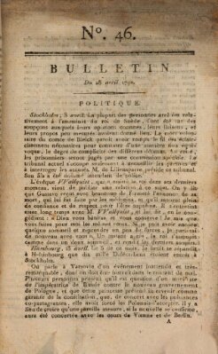 Bulletin Samstag 28. April 1792