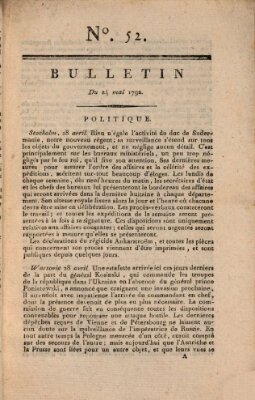 Bulletin Donnerstag 24. Mai 1792