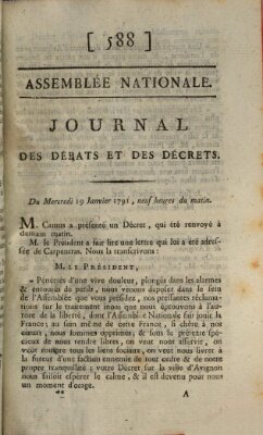 Journal des débats et des décrets Mittwoch 19. Januar 1791