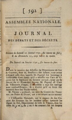 Journal des débats et des décrets Samstag 22. Januar 1791