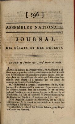 Journal des débats et des décrets Donnerstag 27. Januar 1791