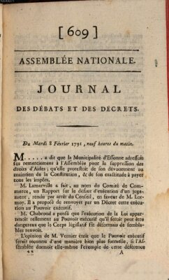 Journal des débats et des décrets Dienstag 8. Februar 1791