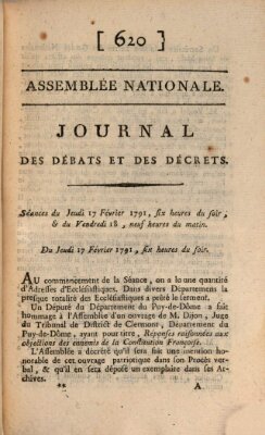 Journal des débats et des décrets Freitag 18. Februar 1791