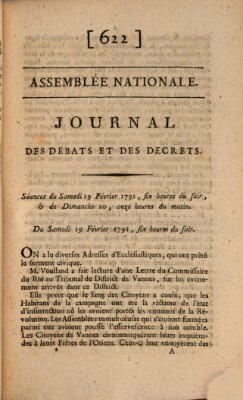 Journal des débats et des décrets Samstag 19. Februar 1791