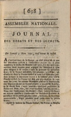 Journal des débats et des décrets Samstag 5. März 1791