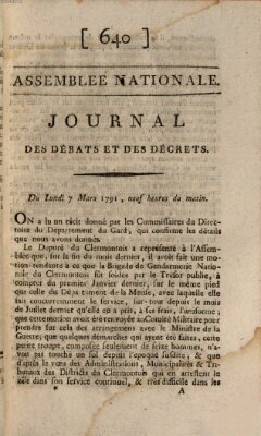 Journal des débats et des décrets Montag 7. März 1791