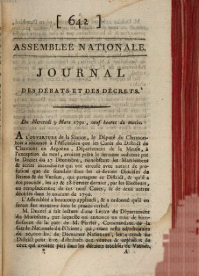 Journal des débats et des décrets Mittwoch 9. März 1791