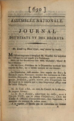 Journal des débats et des décrets Montag 14. März 1791