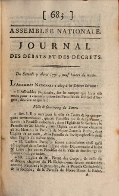 Journal des débats et des décrets Samstag 9. April 1791