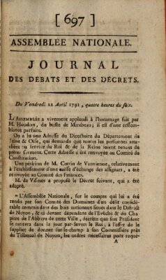 Journal des débats et des décrets Freitag 22. April 1791