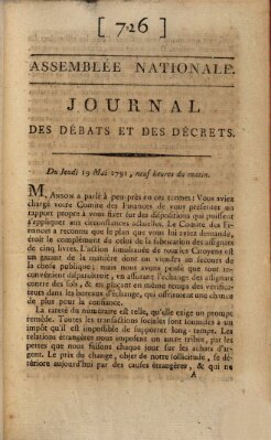 Journal des débats et des décrets Donnerstag 19. Mai 1791