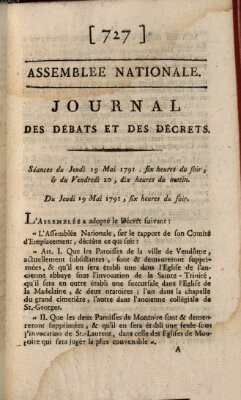 Journal des débats et des décrets Freitag 20. Mai 1791