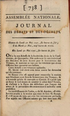 Journal des débats et des décrets Dienstag 31. Mai 1791