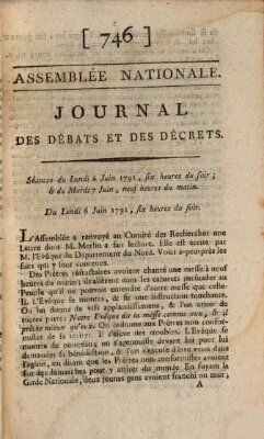 Journal des débats et des décrets Dienstag 7. Juni 1791