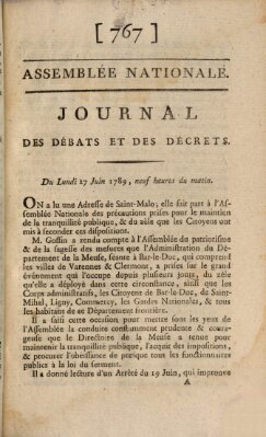 Journal des débats et des décrets Montag 27. Juni 1791