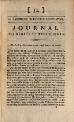 Journal des débats et des décrets Donnerstag 3. November 1791