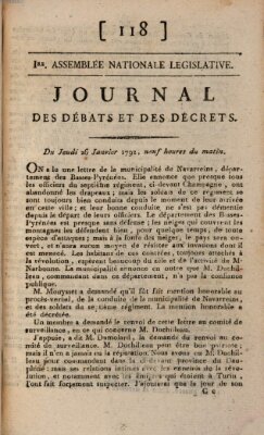 Journal des débats et des décrets Donnerstag 26. Januar 1792