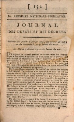 Journal des débats et des décrets Dienstag 7. Februar 1792