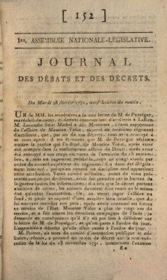 Journal des débats et des décrets Dienstag 28. Februar 1792