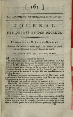 Journal des débats et des décrets Mittwoch 7. März 1792