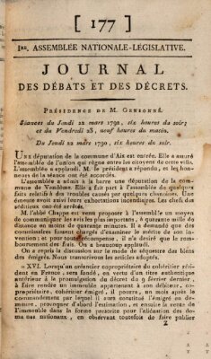 Journal des débats et des décrets Freitag 23. März 1792