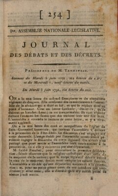 Journal des débats et des décrets Dienstag 5. Juni 1792