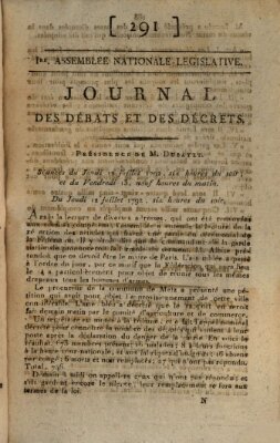 Journal des débats et des décrets Freitag 13. Juli 1792