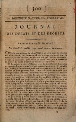 Journal des débats et des décrets Montag 23. Juli 1792