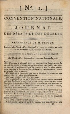 Journal des débats et des décrets Freitag 21. September 1792