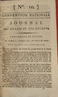 Journal des débats et des décrets Samstag 29. September 1792