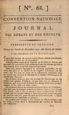 Journal des débats et des décrets Montag 26. November 1792