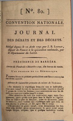 Journal des débats et des décrets Freitag 7. Dezember 1792