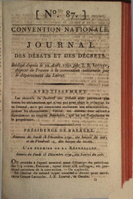 Journal des débats et des décrets Donnerstag 13. Dezember 1792