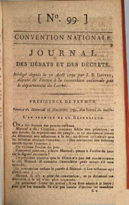 Journal des débats et des décrets Mittwoch 26. Dezember 1792