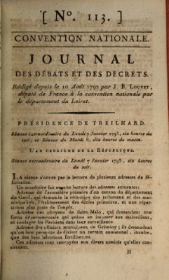 Journal des débats et des décrets Dienstag 8. Januar 1793