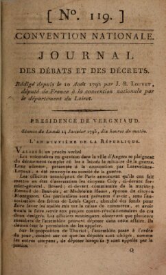 Journal des débats et des décrets Montag 14. Januar 1793