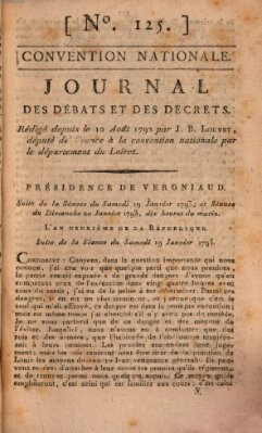 Journal des débats et des décrets Sunday 20. January 1793