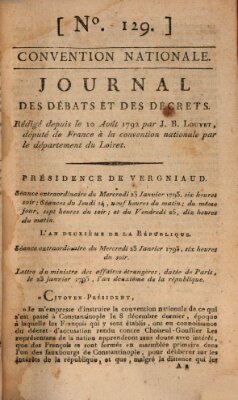 Journal des débats et des décrets Donnerstag 24. Januar 1793